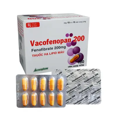 Thuốc tim mạch Vacofenopan 200 (Hộp 10 vỉ x 10 viên)