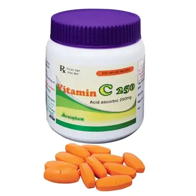 VACO VITAMIN C 250 (cam) – điều trị các bệnh do thiếu hụt vitamin C.(Chai 200 viên)