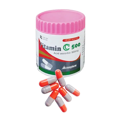 Vitamin C 500mg Caps Vacopharm 100 viên – Bổ sung vitamin C
