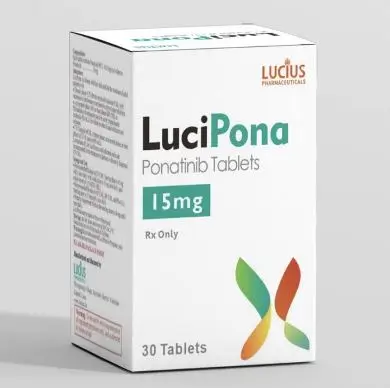 Thuốc Lucipona Ponatinib 15mg điều trị cho người lớn mắc ung thư tế bào bạch cầu