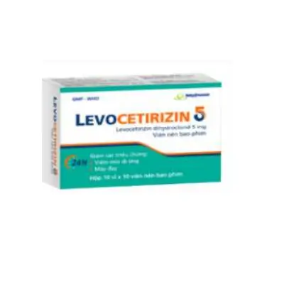 Levocetirizine 5mg VNB : Thuốc kháng histamin (10 vỉ x 10 viên)