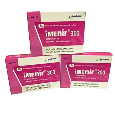 Thuốc kháng sinh Imenir 300mg VNA (1 vỉ x 10 viên)