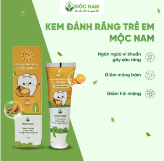 Kem đánh răng trẻ em Mộc Nam