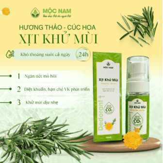 Xịt khử mùi thảo dược Mộc Nam 50ml