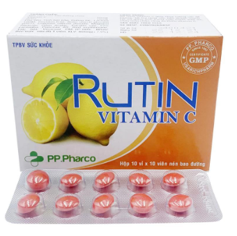 Rutin Vitamin C PP Pharco (H/100v) (viên nén bao đường)
