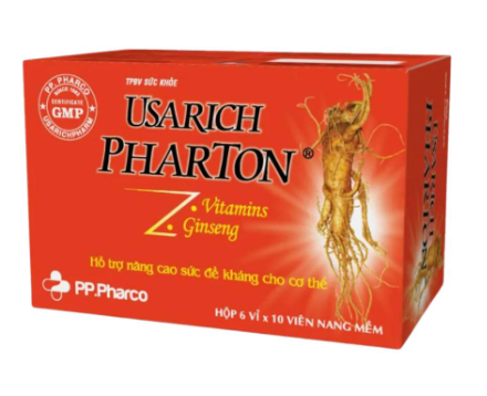 Usarich Pharton hỗ trợ bồi bổ các vitamin và chất dinh dưỡng cho cơ thể.