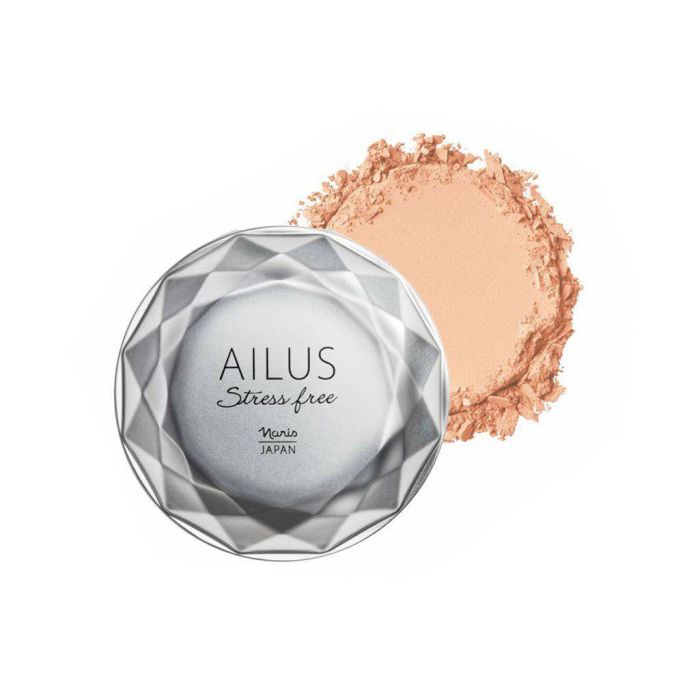 Phấn Phủ Hỗ Trợ Sáng Da Naris Ailus Stress Free Face Powder #02 Light Beige – Màu be nhạt   12Gr