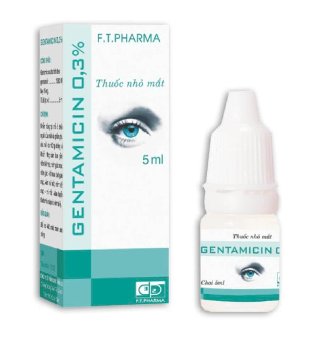 Gentamicin 0,3% FT Pharma dung dịch nhỏ mắt