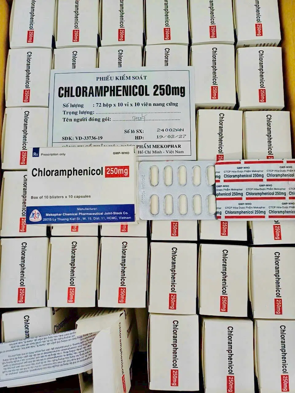 Chloramphenicol 250mg – Kháng sinh điều trị viêm màng não, nhiễm khuẩn nặng hiệu quả