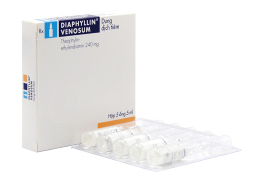Dung dịch tiêm Diaphyllin Venosum Gedeon điều trị hen và viêm phế quản (5 ống x 5ml)