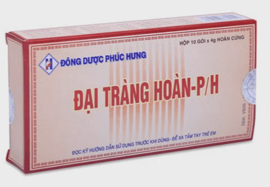 Hoàn cứng Đại Tràng Hoàn PH trị đại tràng mạn tính, tiêu chảy, đầy hơi (10 gói x 4g)