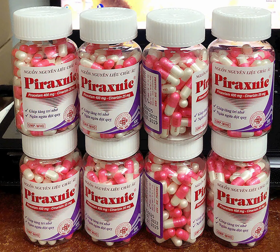 Piraxnic – Hỗ trợ tăng cường tuần hoàn não, cải thiện trí nhớ hiệu quả