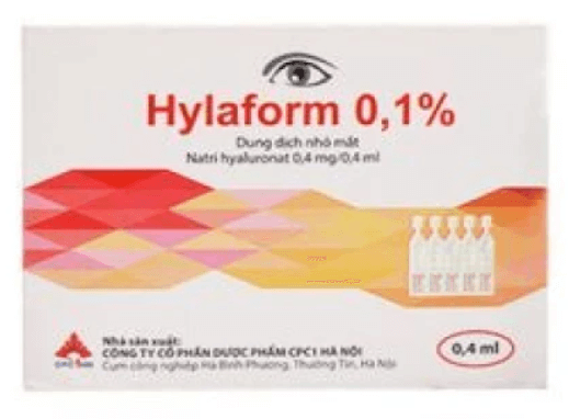 Hylaform 0,1% 0.4ml – Thuốc điều trị triệu chứng khô mắt hiệu quả