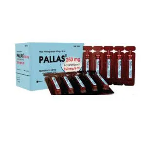 A.T Pallas 250mg – Hỗn Dịch Uống Giảm Đau Hạ Sốt Với Paracetamol An Toàn – Hộp 30 Ống 5ml