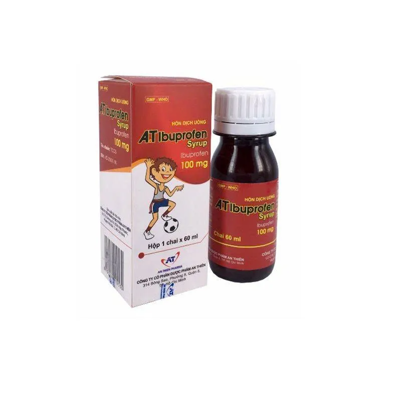 A.T Ibuprofen C 60ml – Hỗn Dịch Uống Giảm Đau, Hạ Sốt Cho Trẻ Em An Toàn Hiệu Quả