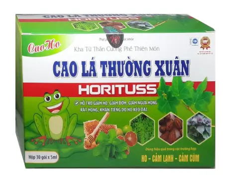 Siro Cao Lá Thường Xuân giúp giảm ho, long đờm, giảm rát họng hộp 30 gói