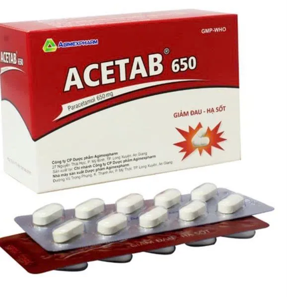 Acetab 650mg Imex (H/100v) – Thuốc Giảm Đau Hạ Sốt Paracetamol Chính Hãng Việt Nam An Toàn Hiệu Quả
