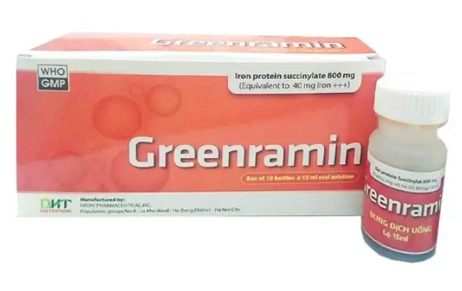 Greenramin điều trị bệnh thiếu máu do thiếu sắt