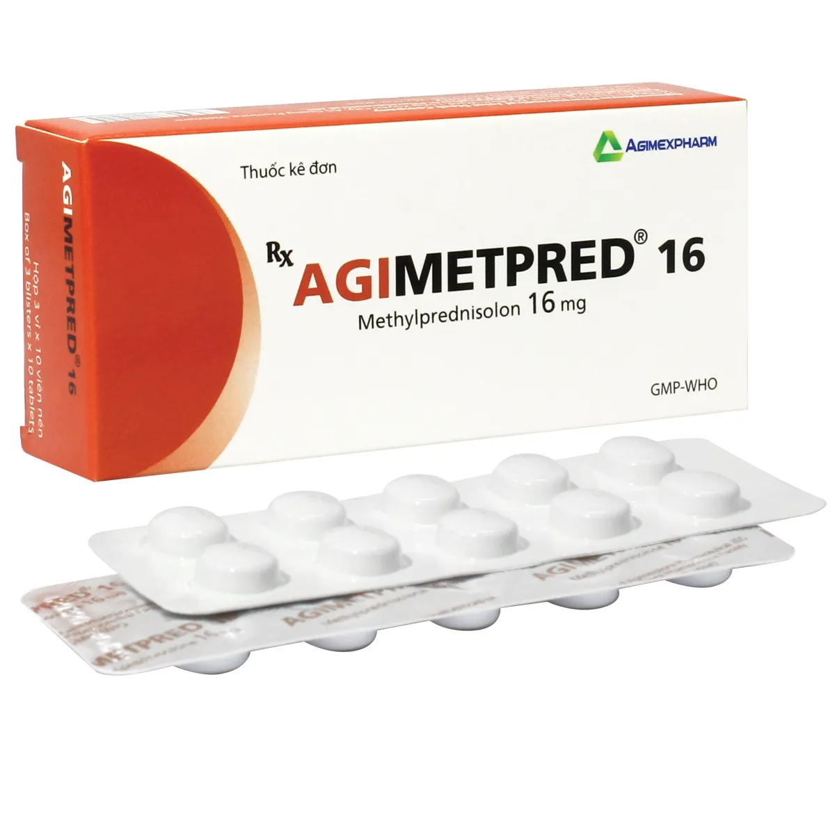 Agimetpred 16mg Agimexpharm – Thuốc Chống Viêm Ức Chế Miễn Dịch Liều Cao