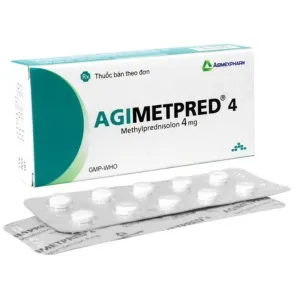 Agimetpred 4mg Agimexpharm - Thuốc Chống Viêm Điều Trị Hội Chứng Thận Hư Hiệu Quả