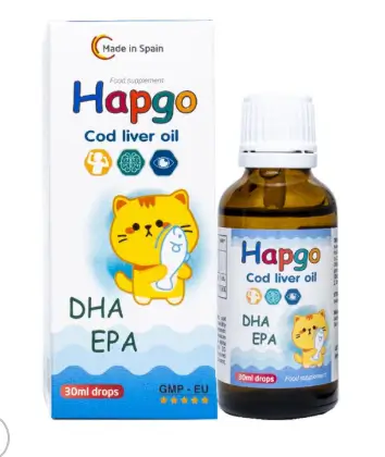 Thực phẩm bảo vệ sức khỏe Hago Bổ sung DHA, EPA cho cơ thể. Giúp trẻ phát triển toàn diện về trí não, mắt, khả năng vận động và ngôn ngữ