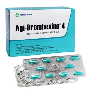 Agi Bromhexin 4mg Agimex - Thuốc làm loãng đờm điều trị bệnh phế quản phổi cấp và mạn tính