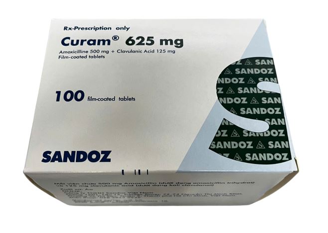 Thuốc Curam 625mg Sandoz điều trị nhiễm khuẩn (H/80v)