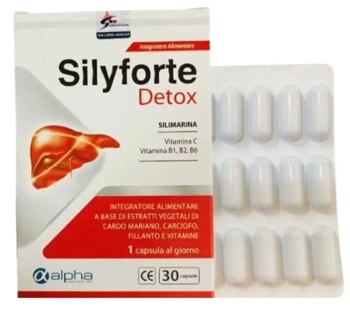 Silyforte Detox Chống oxy hóa, hỗ trợ chức năng gan, giải độc gan