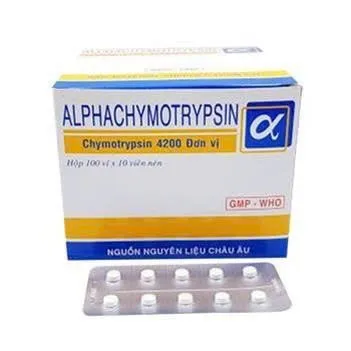 Alphachymotrypsin 4200 IU Nic – Thuốc Chống Phù Nề, Kháng Viêm Sau Chấn Thương USP USA (100 Vỉ x 10 Viên)