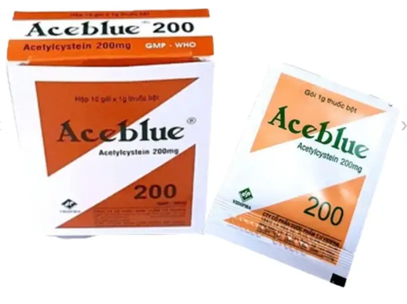 Aceblue 200 Tiêu chất nhầy trong bệnh lý hô hấp