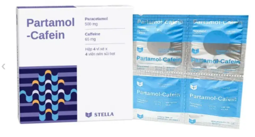 Partamol-Cafein Stella điều trị đau và sốt