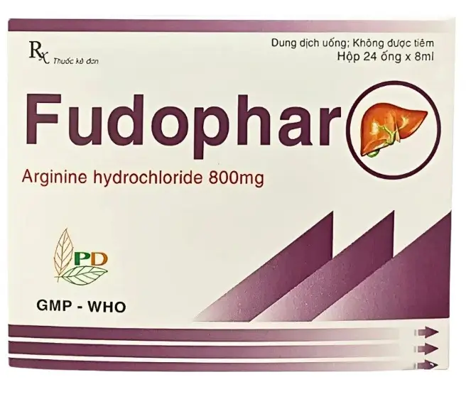 Fudophar 800mg Hỗ trợ điều trị rối loạn khó tiêu, cải thiện vận động thể lực ở bệnh tim mạch ổn định, bổ sung dinh dưỡng cho người rối loạn chu trình urê