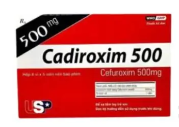 Thuốc Cadiroxim 500mg (Hộp 6 vỉ x 5 viên) - Điều trị nhiễm khuẩn (US Pharma USA)