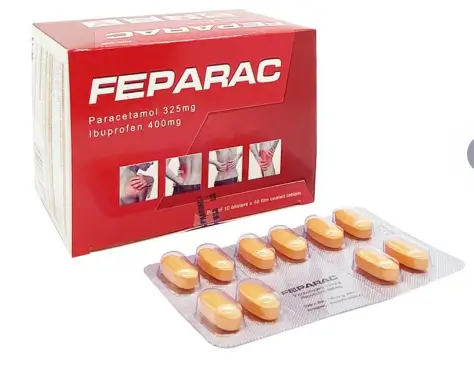 Thuốc Feparac USP giảm đau và kháng viêm (10 vỉ x 10 viên)