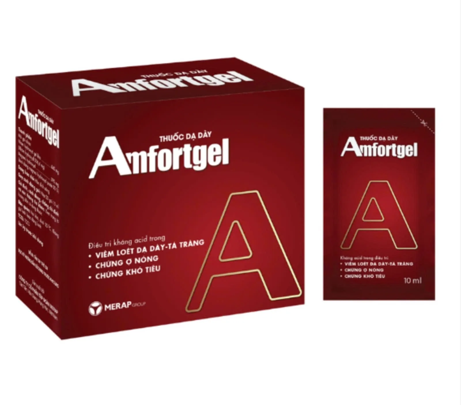 Amfortgel Merap (H/20g/10ml) – Thuốc điều trị các bệnh loét dạ dày-tá tràng, viêm dạ dày, chứng ợ nóng, tăng tiết acid dạ dày