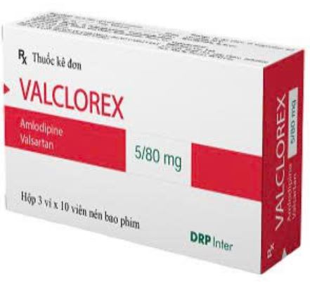 Thuốc Valclorex 5/80mg điều trị huyết áp cao