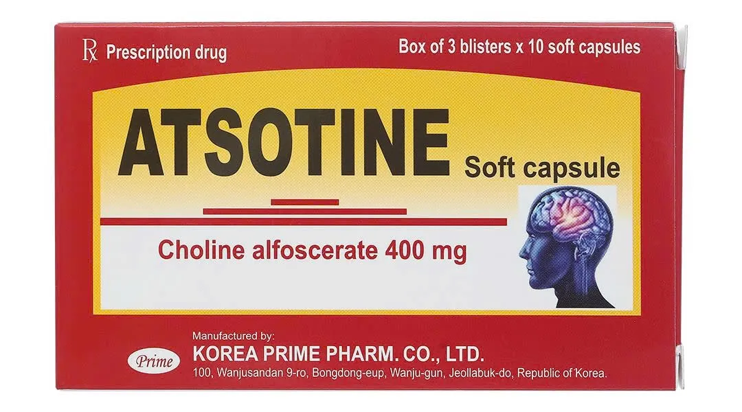 Atsotin 400ng Korea (H/30v) – Thuốc điều trị phục hồi não sau đột quỵ (3 vỉ x 10 viên)
