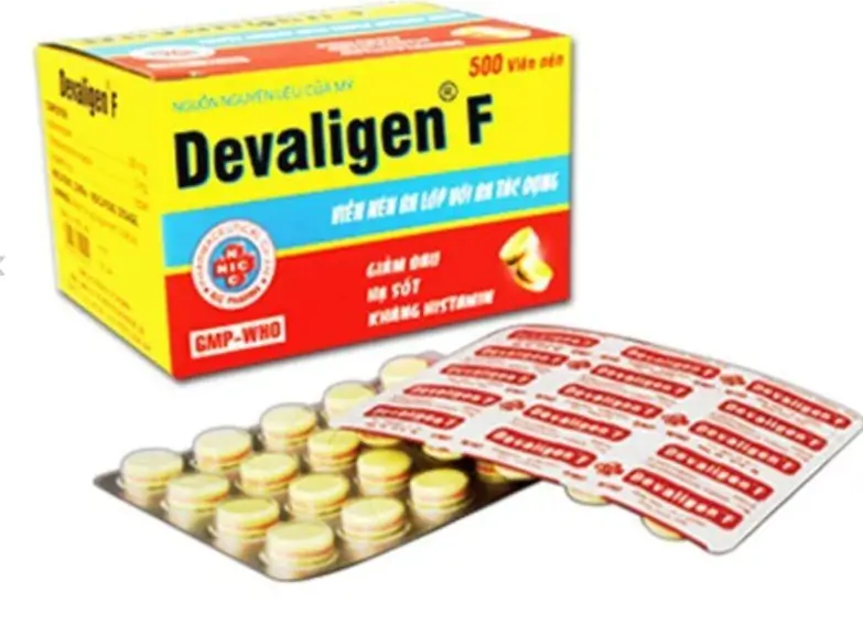Devaligen F Điều trị các triệu chứng cảm cúm, nhức đầu hay sổ mũi