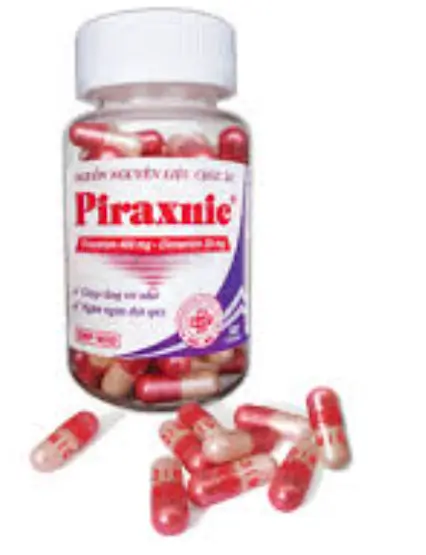 PIRAXNIC_NIC PHARMA_Piracetam 400mg + cinarizin 25mg_Lọ/100V cap/16_Điều trị suy mạch não mãn tính và tiềm tàng do xơ động mạch, tăng huyết áp động mạch