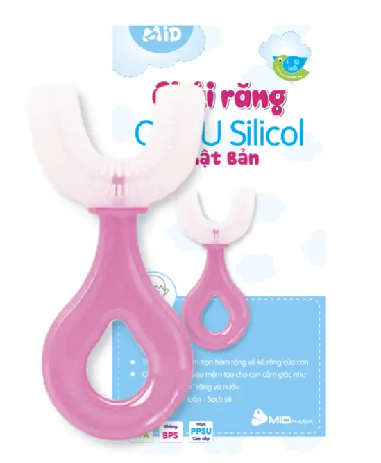 Bàn chải đánh răng chữ U cho bé