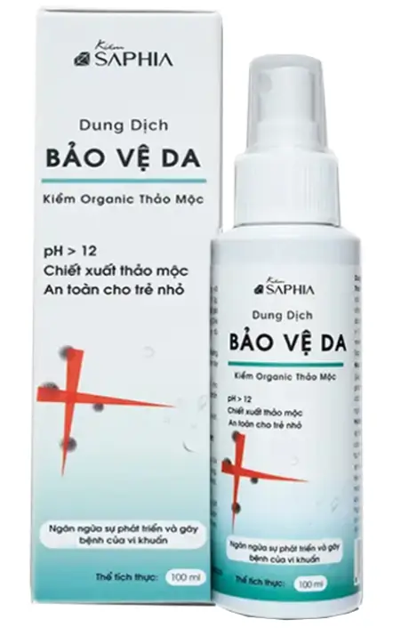 Dung dịch bảo vệ da Kiềm Organic Thảo Mộc, giúp ngăn ngừa vi khuẩn trên da