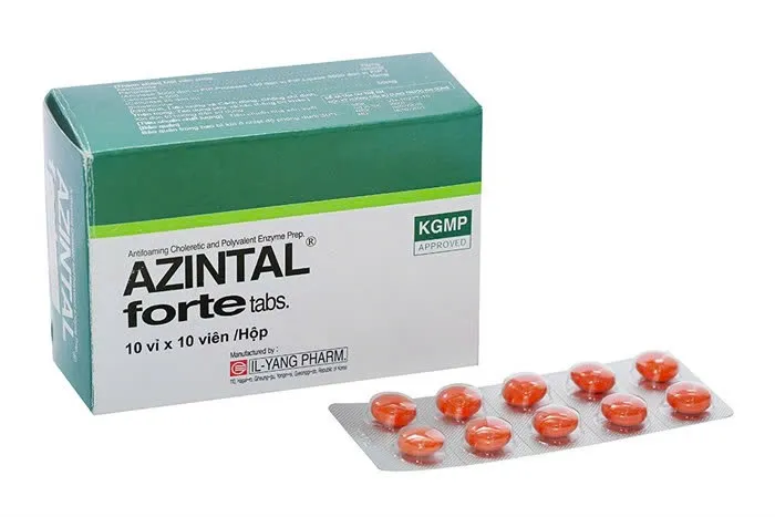 Azintal forte IL Yang (H/100v) – Viên nén giảm chướng bụng, đầy hơi, khó tiêu hiệu quả từ Hàn Quốc