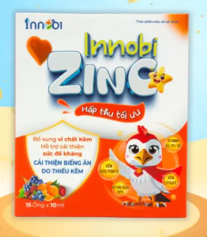 Kẽm INNOBI ZinC – Giải pháp hấp thu kẽm tối ưu cho trẻ nhỏ