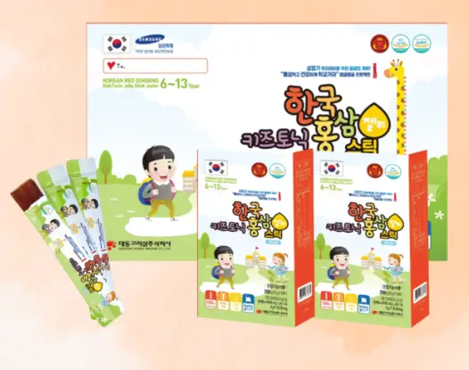 Hồng sâm trẻ em Hàn Quốc 6-13 tuổi Jelly DKG (thạch stick)