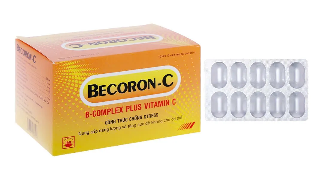 Becoron-C Pyme (H/100v) - Viên uống bổ sung Vita­min B & C, tăng đề kháng & giảm mệt mỏi