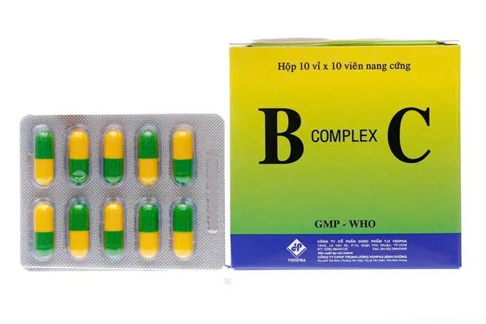 Bcomplex C Vidi (H/100v) – Viên nang bổ sung vitamin B & C giúp tăng sức đề kháng & giảm mệt mỏi