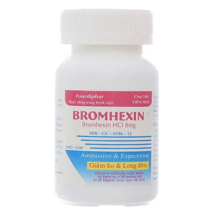 Bromhexin 8mg Thành Nam (C/500v) – Viên nén hỗ trợ long đờm hiệu quả