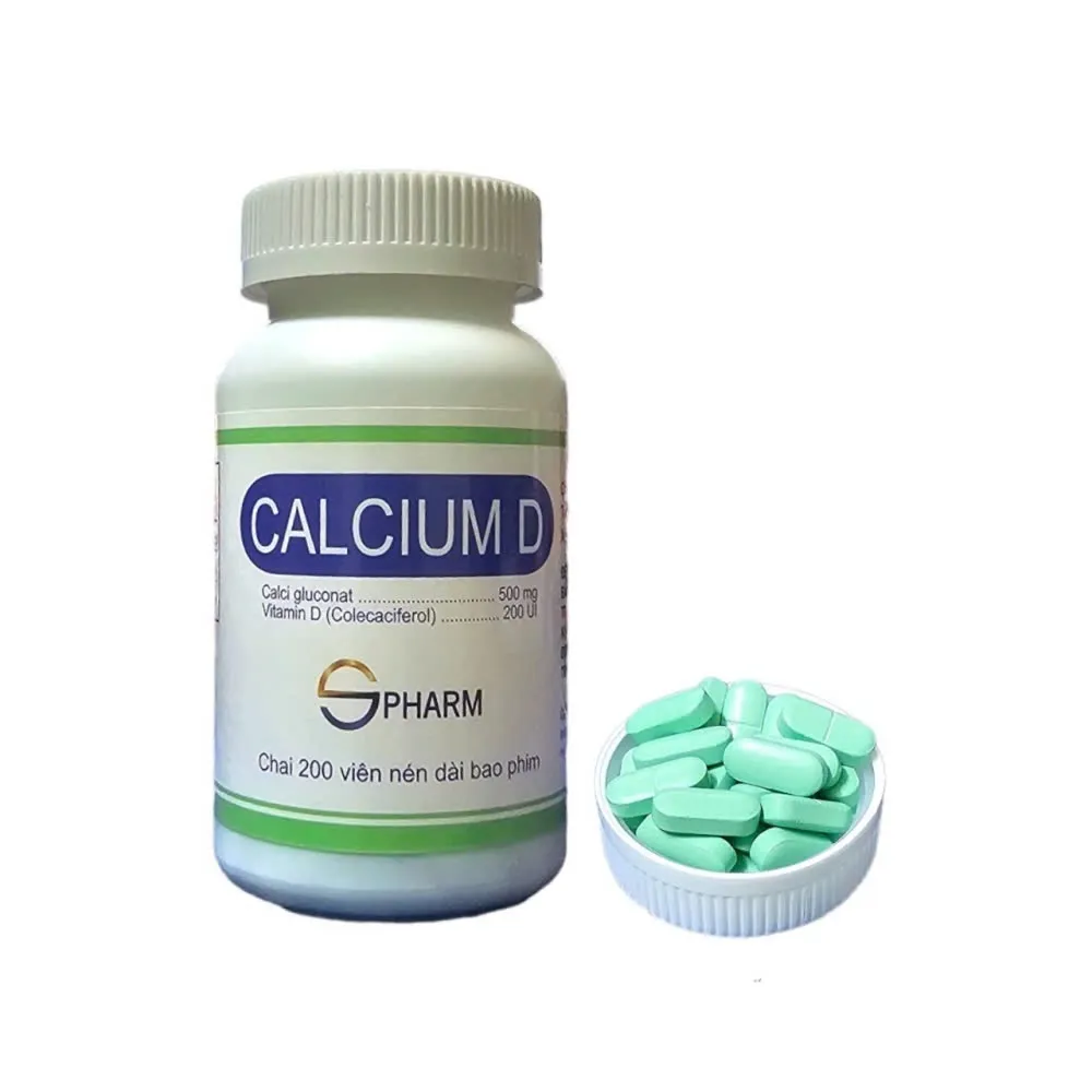 Calcium-D S.Pharm (C/200v) – Bổ sung Canxi & Vitamin D₃, hỗ trợ xương chắc khỏe