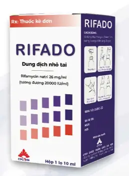 RIFADOKHÁNG SINH NHỎ TAI TRONG CÁC TRƯỜNG HỢP CHẢY MỦ VÀ TAI