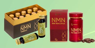 Nước uống NMN Thingo - Giúp cải thiện sức khoẻ và trẻ hoá làn da, Hộp 10 chai x 50ml